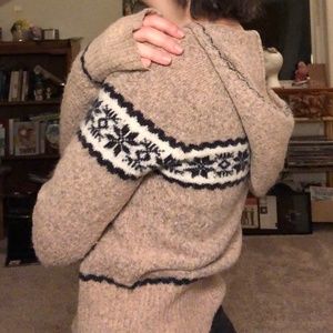 mauve zip-up sweater